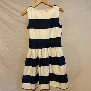 Navy striped dress